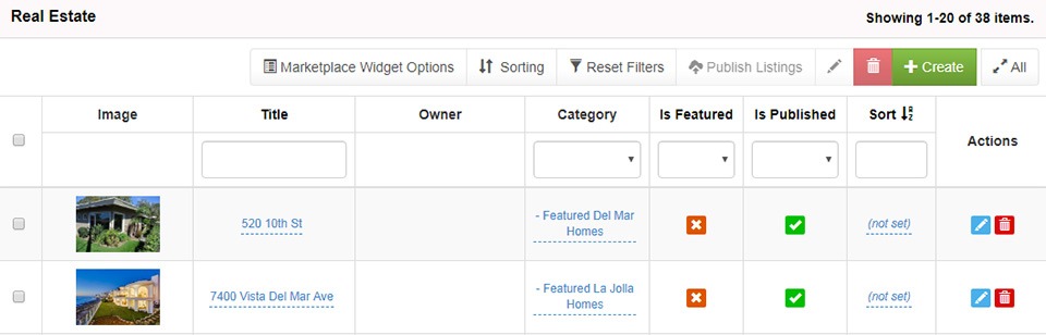 Real Estate Market Place